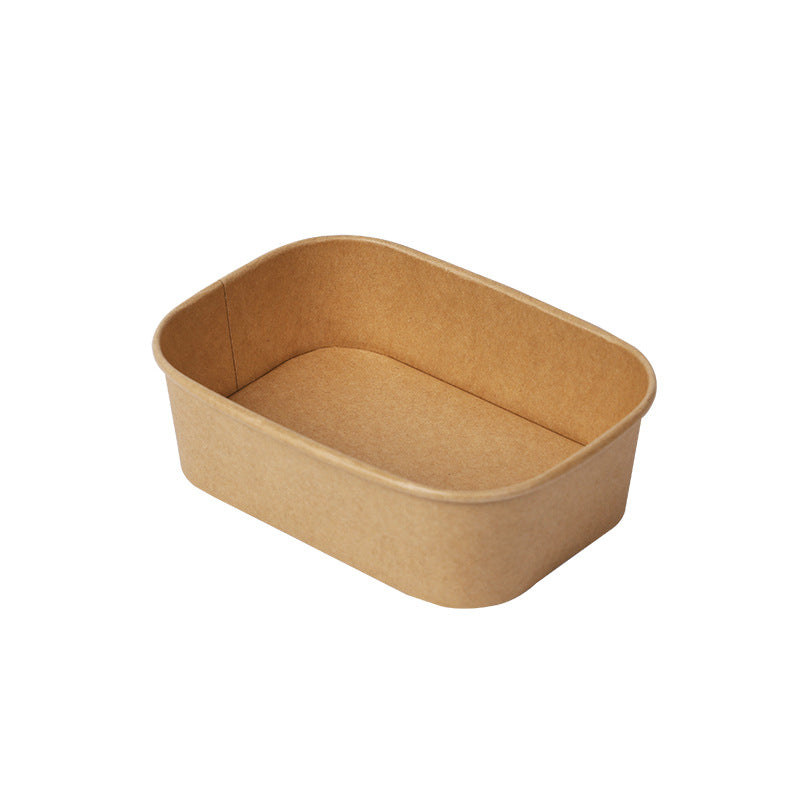 Disposable Kraft Paper Rectangular Lunch Box