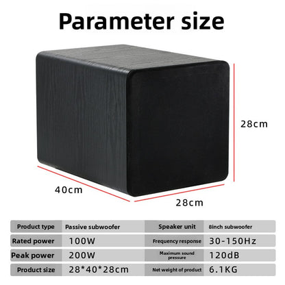 8 Inch Passive Subwoofer for Car and Home Audio