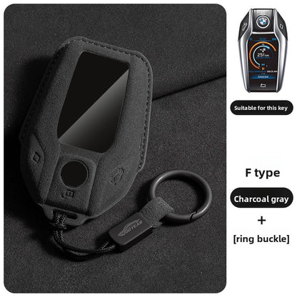 Suede Key Cover with Strap