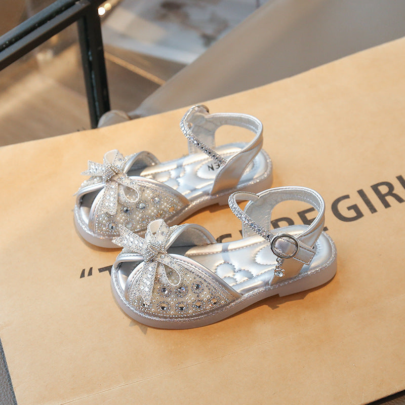 Girls Bowknot Soft Sole Non-Slip Sandals