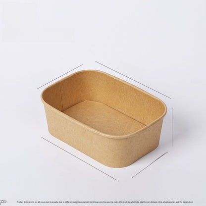Disposable Kraft Paper Rectangular Lunch Box
