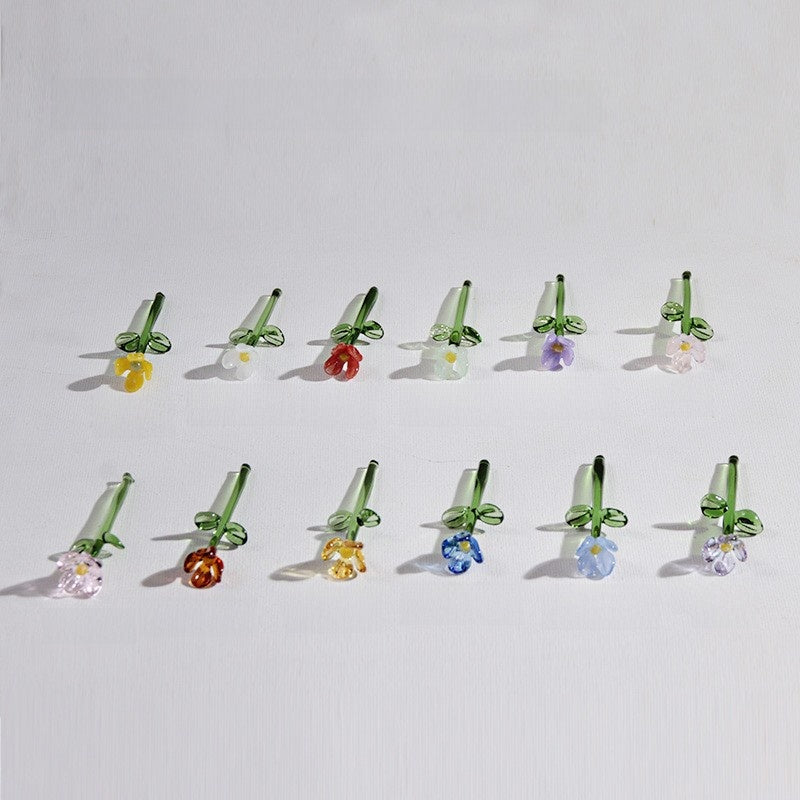 Handmade Glass Simulation Flower Decoration