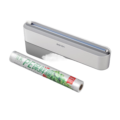Magnetic cling film cutter box
