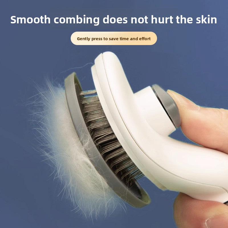 Remove loose hairs with a comb.