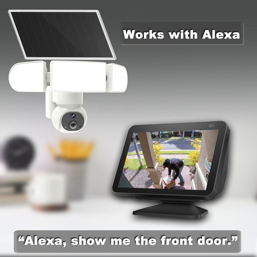 Wireless Solar Floodlight Security Camera