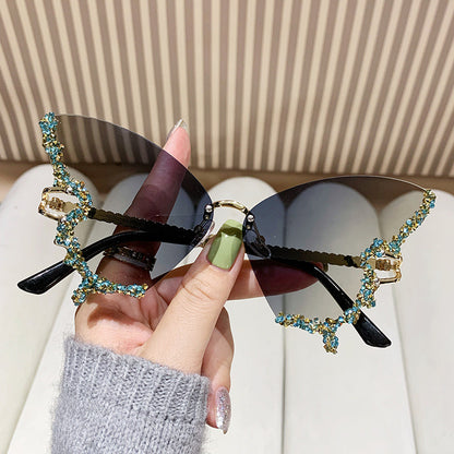 Butterfly Diamond Sunglasses UV400 Protection