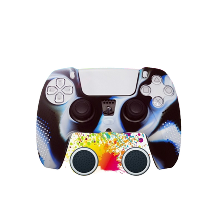 PS5 Controller Silicone Protective Cover with Joystick Caps