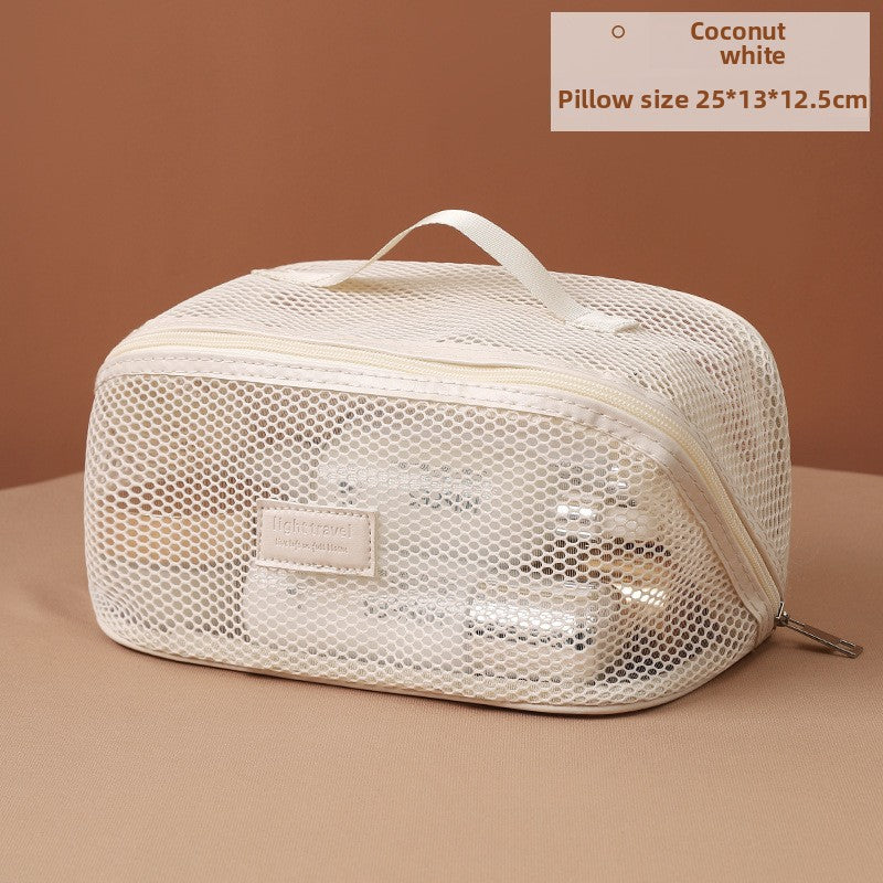 Mesh Cosmetic Bag Large Capacity Travel Toiletry Organizer
