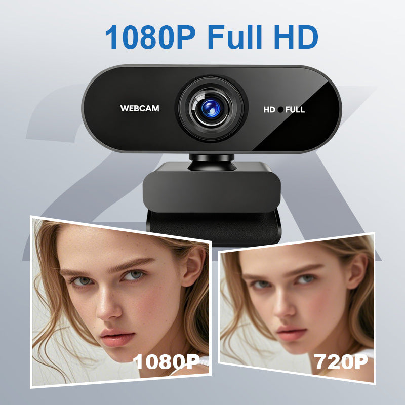 1080P USB Webcam with Built-in Microphone