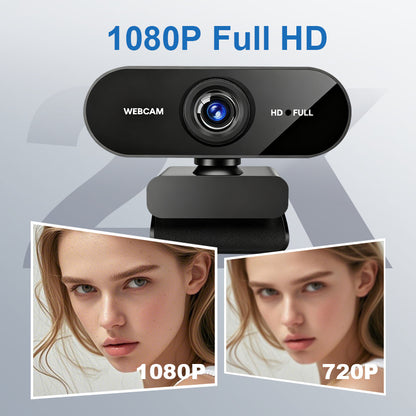 1080P USB Webcam with Built-in Microphone