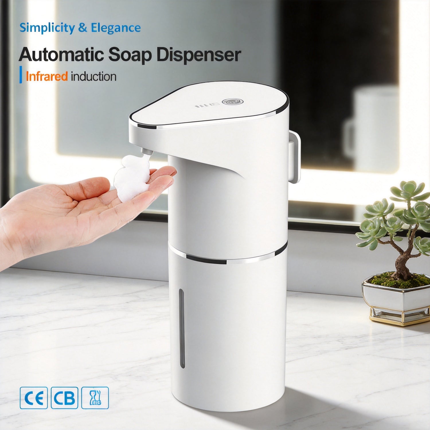 Automatic Sensor Soap Dispenser Rechargeable Foam Maker