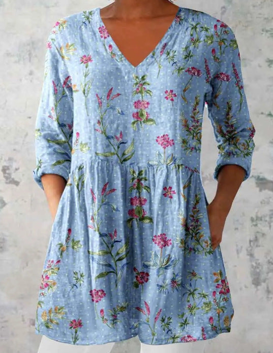 Round-neck short-sleeved women&