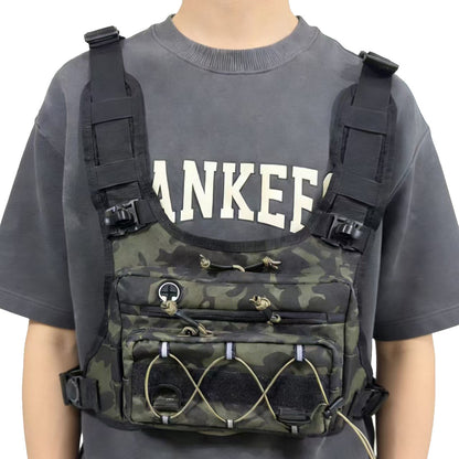 Multi-Functional Tactical Chest Bag with Hydration Pack