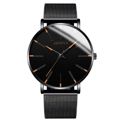 Quartz Watch with Alloy Mesh Strap
