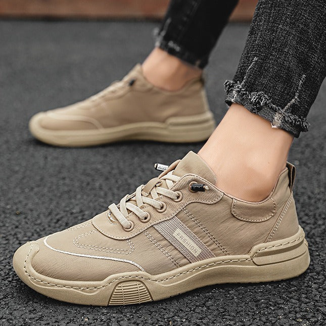 Mens Breathable Slip-On Canvas Sneakers