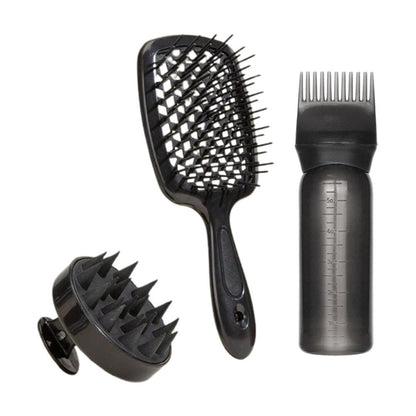 Hair Styling Spray Bottle and Massage Brush Set