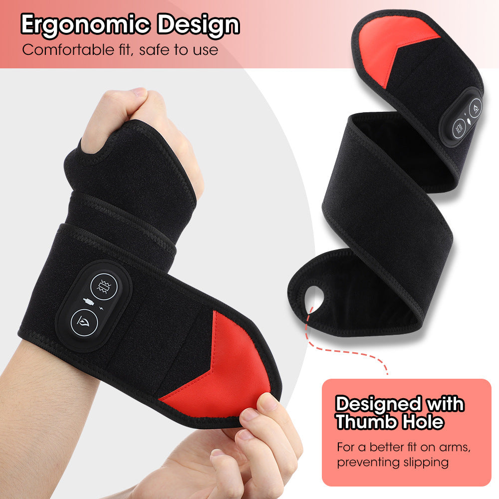 Red light heating massage wrist guard
