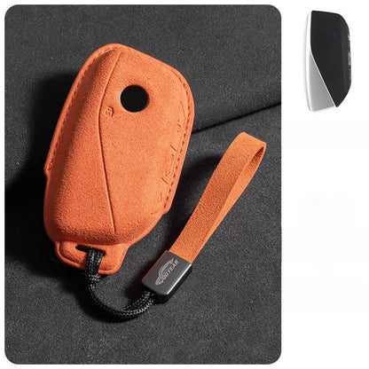 Suede Key Cover with Strap