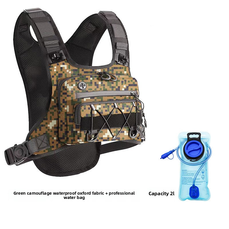 Multi-Functional Tactical Chest Bag with Hydration Pack