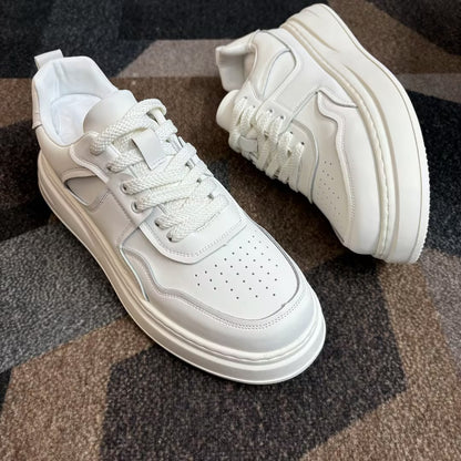 Genuine Leather Casual Sneakers