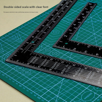 black steel ruler multifunctional combined angle ruler