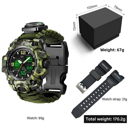 Dual Display Multifunction Outdoor Watch
