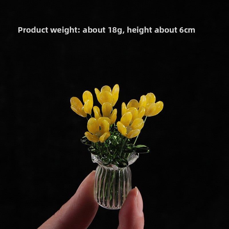 Handmade Glass Simulation Flower Decoration
