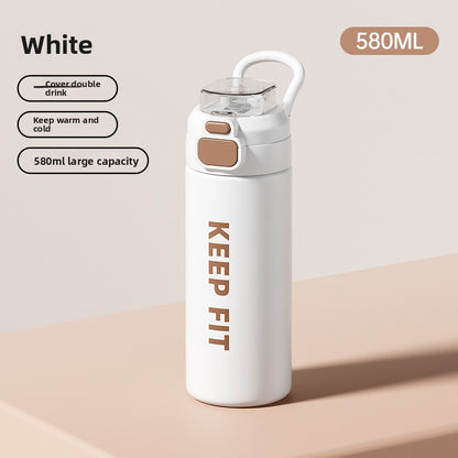 Dual-Use Stainless Steel Insulated Cup