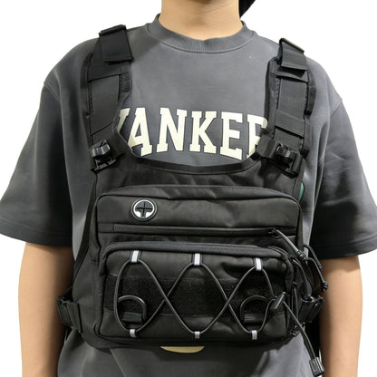 Multi-Functional Tactical Chest Bag with Hydration Pack