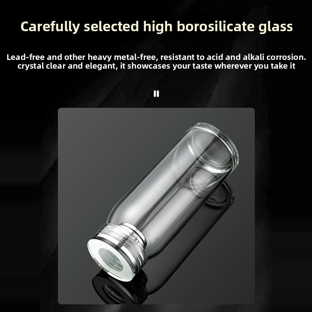 Borosilicate Glass Tea Infuser Cup with Filter