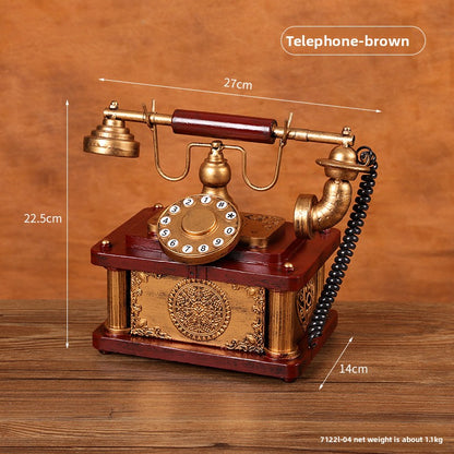 Vintage wrought iron telephone ornaments