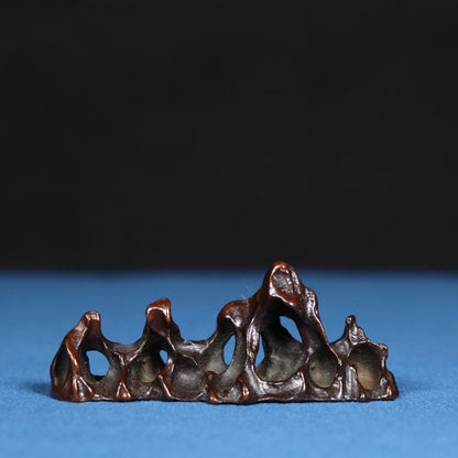 Solid Copper Rockery Pen Holder and Paperweight