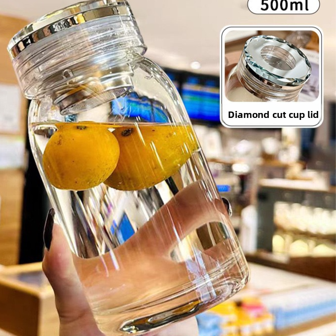 Borosilicate Glass Tea Infuser Cup with Filter