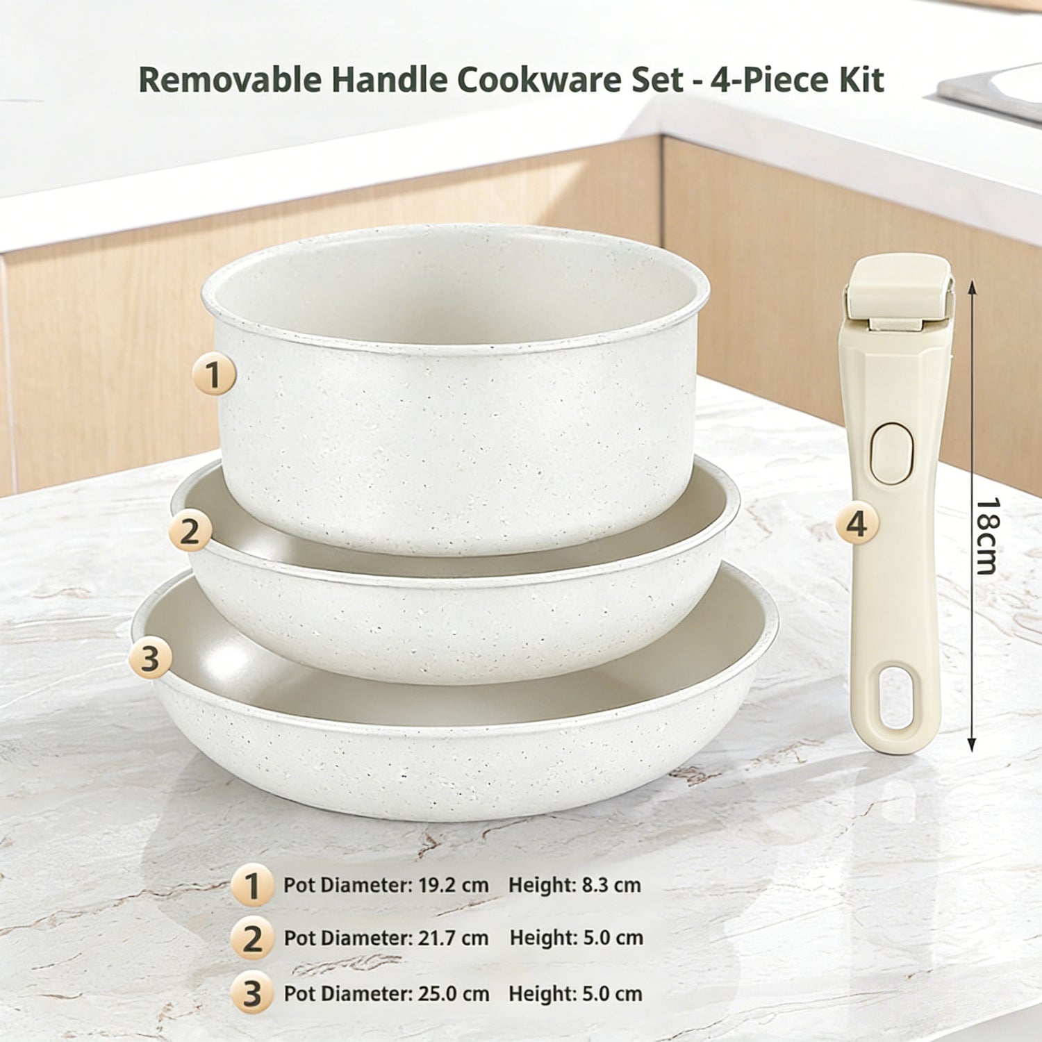 Detachable Nonstick Cookware Set