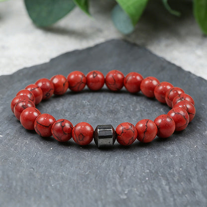 8mm Natural Stone Bracelet Handmade Round Beads