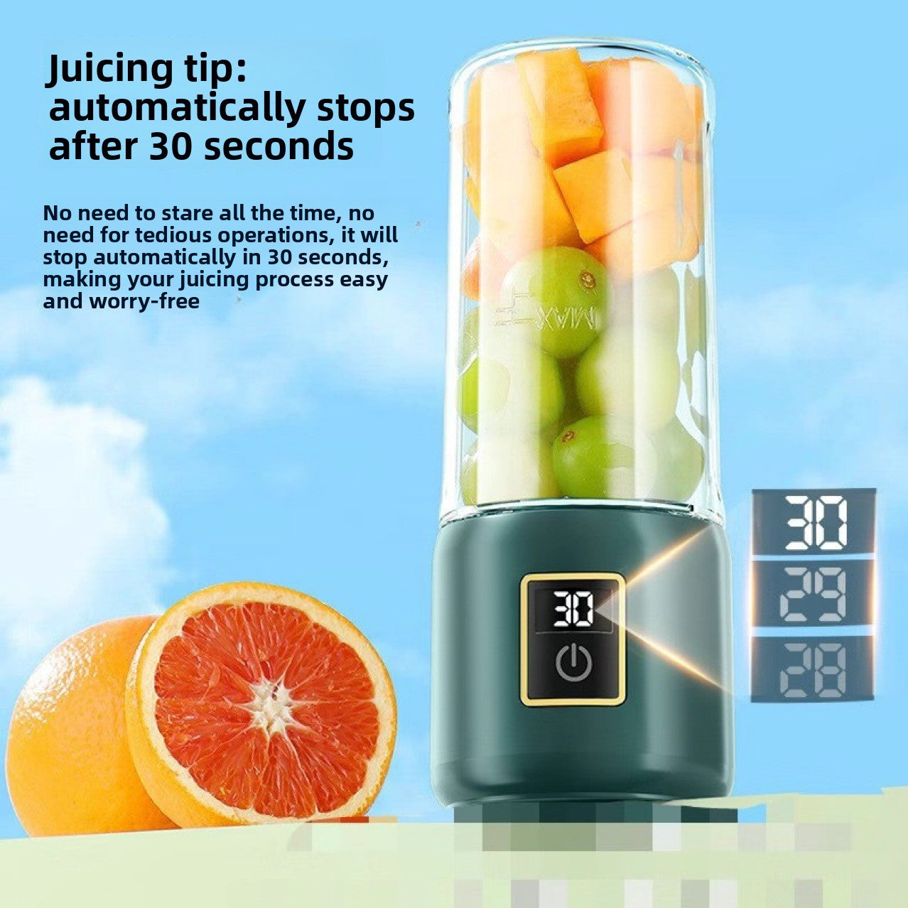 Household Silent Juicer with Digital Display