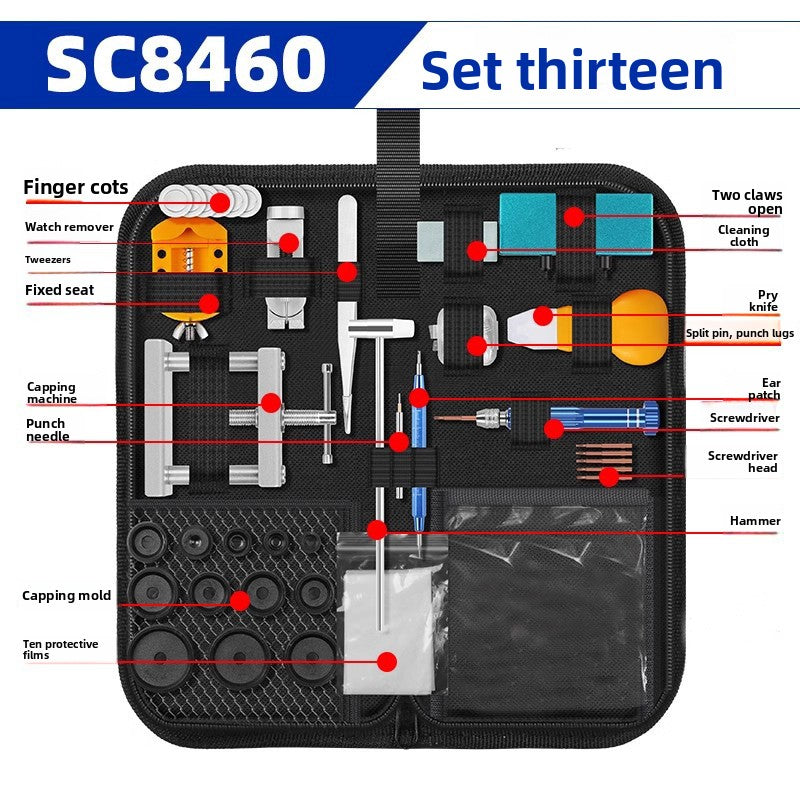 Professional Watch Repair Tool Set with Waterproof Paste