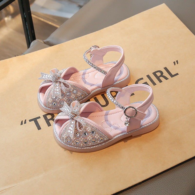 Girls Bowknot Soft Sole Non-Slip Sandals