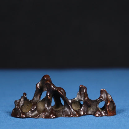Solid Copper Rockery Pen Holder and Paperweight