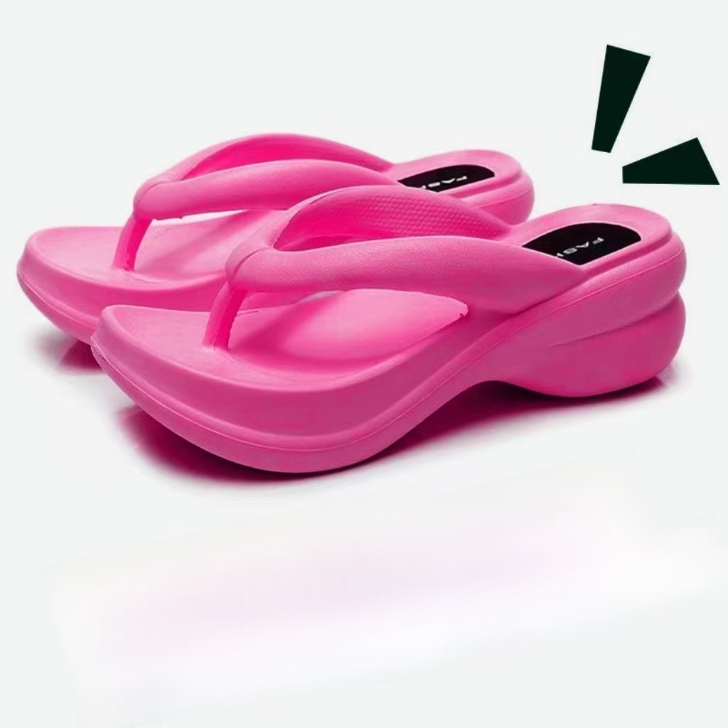 High Heel Flip Flops Thong Sandals