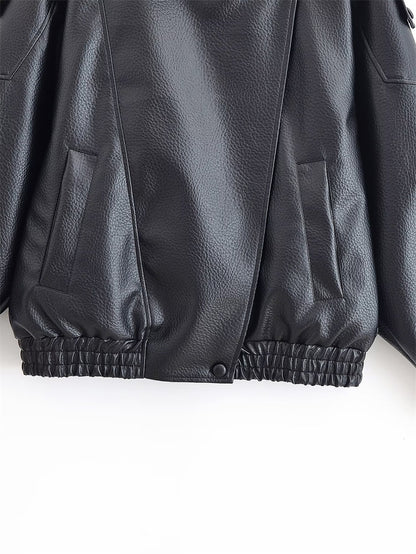 Retro Motorcycle PU Leather Jacket
