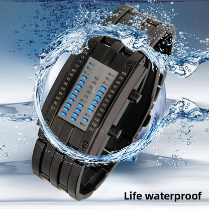 Digital Dual-Line Wrist Watch