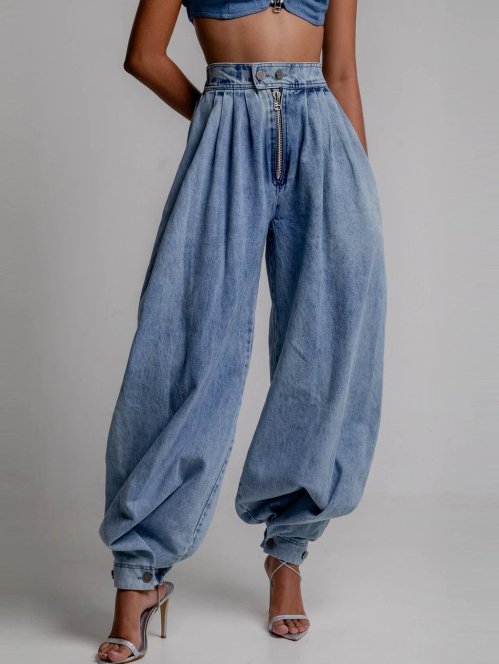 Womens High Waist Wide Leg Pants