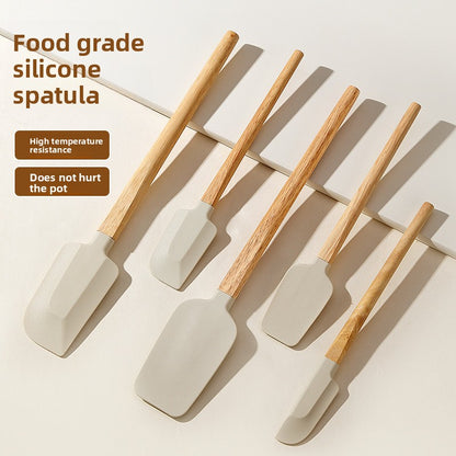 Silicone Baking Scraper with Wood Handle