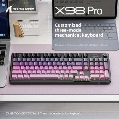 Attack Shark X98Pro Triple Mode RGB Wireless Mechanical Keyboard