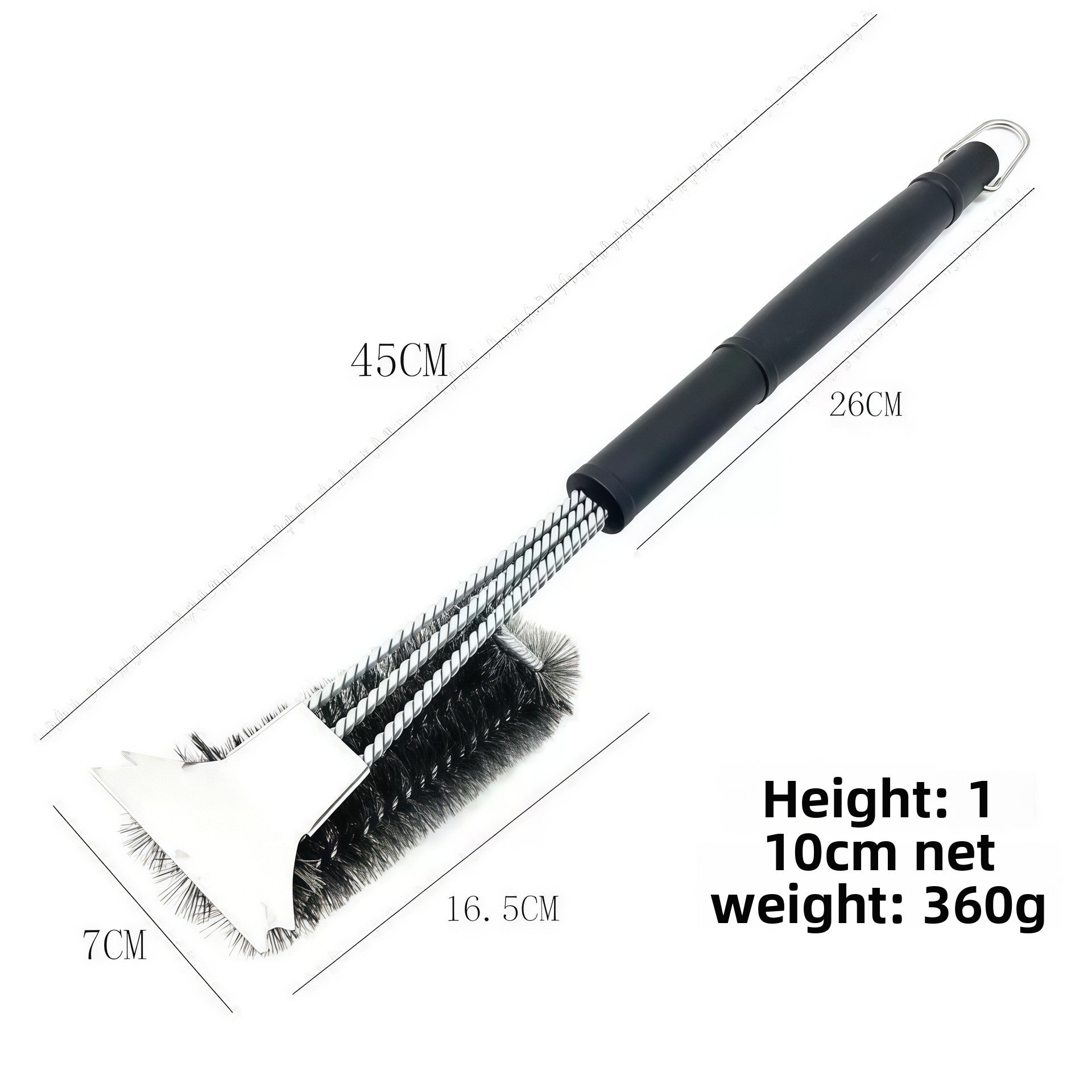BBQ Grill Cleaning Brush Set Wire Brush with Scraper