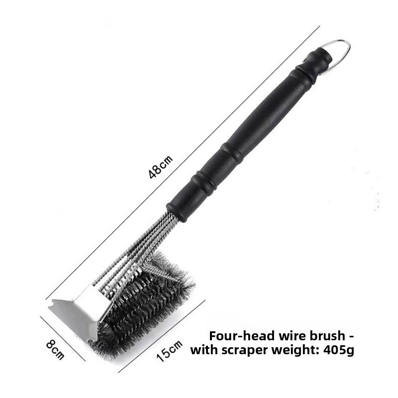 BBQ Grill Cleaning Brush Set Wire Brush with Scraper