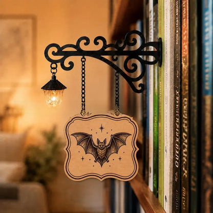 Library bookshelf lighting fixture