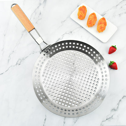 Foldable Circular BBQ Grill Tray
