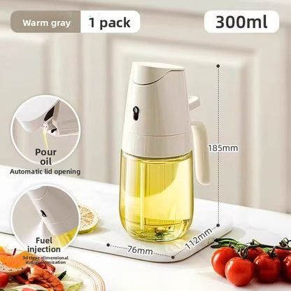 Dual-Function Glass Oil Dispenser Bottle
